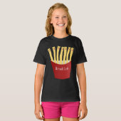 Niedliche Kawaii Pommes Fastfood Cartoon Illustrat T-Shirt (Vorne ganz)