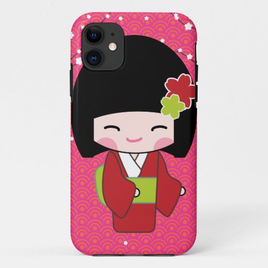 niedliche Kawaii-Puppe iPhone 11 Fall Case-Mate iPhone Hülle (Rückseite)