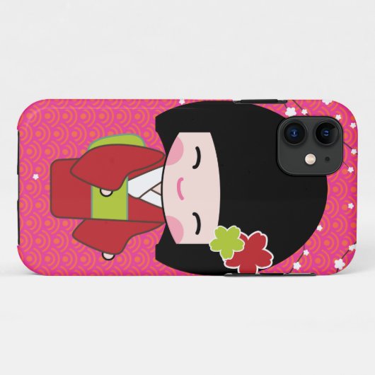 niedliche Kawaii-Puppe iPhone 11 Fall Case-Mate iPhone Hülle (Rückseite (Horizontal))