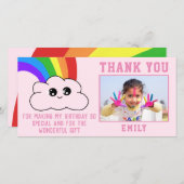 Niedliche Kawaii Rainbow Cloud Vielen Dank für Ihr (Vorne/Hinten)