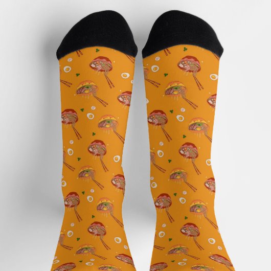 Niedliche Kawaii Ramen Noodles Socken (Oben)