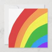 Niedliche Kawaii Regenbogenwolke Kinder glücklich  Karte (Rückseite)