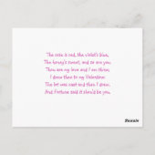 Niedliche Kawaii Rosa Königliche Bärenpräsidentin Postkarte (Rückseite)