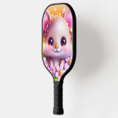 Niedliche Kawaii-Rosa-Maus Pickleball Schläger (Links)