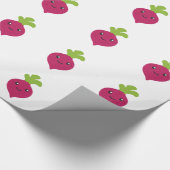 Niedliche Kawaii-Rübe Geschenkpapier (Ecke)