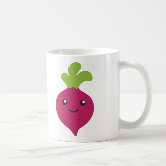 Niedliche Kawaii-Rübe Kaffeetasse (Rechts)