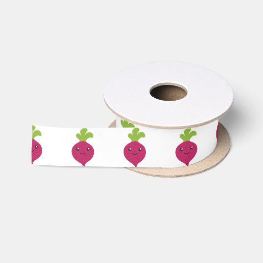 Niedliche Kawaii-Rübe Satinband (Spule)