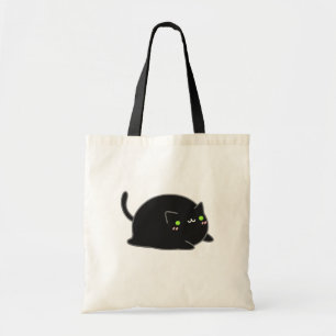 Niedliche Kawaii-Schwarze Katze Tragetasche