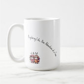 Niedliche Kawaii Sloth Couple Adventure Wandern Kaffeetasse (Links)