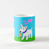 Niedliche Kawaii Stier Blumen-Tasse des Kaffeetasse (Mittel)