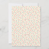 Niedliche Kawaii Style Cartoon Hamsters Personalis Einladung (Rückseite)