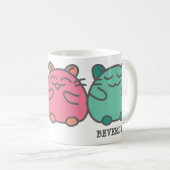 Niedliche Kawaii Style Cartoon Hamsters Personalis Kaffeetasse (VorderseiteRechts)