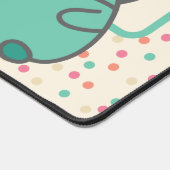 Niedliche Kawaii Style Cartoon Hamsters Personalis Schreibtischunterlage (Ecke)