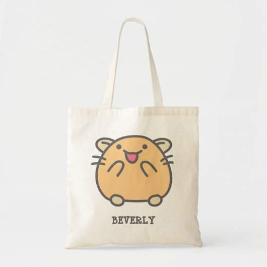 Niedliche Kawaii Style Cartoon Hamsters Personalis Tragetasche (Vorne)