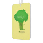 Niedliche Kawaii tanzende Broccoli Cartoon-Abbildu Autolufterfrischer (Links)