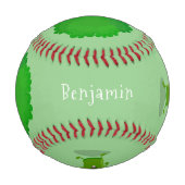 Niedliche Kawaii tanzende Broccoli Cartoon-Abbildu Baseball (Vorderseite)