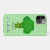 Niedliche Kawaii tanzende Broccoli Cartoon-Abbildu Case-Mate iPhone Hülle (Rückseite (Horizontal))