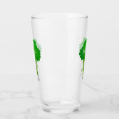 Niedliche Kawaii tanzende Broccoli Cartoon-Abbildu Glas (Links)