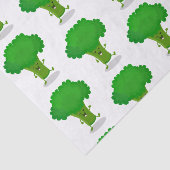 Niedliche Kawaii tanzende Broccoli Cartoon-Abbildu Seidenpapier (Ausschnitt)