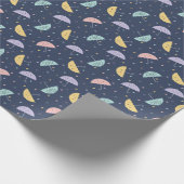 Niedliche Kawaii Umbrella Muster Umbrella Papier R Geschenkpapier (Ecke)