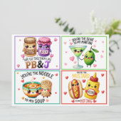 Niedliche Kawaii-Valentine-Klassenzimmer Feiertagskarte (Stehend Vorderseite)