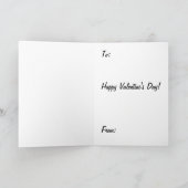 Niedliche Kawaii-Valentinstag-Karte Karte (Innenseite)