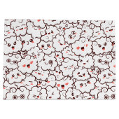 Niedliche Kawaii Wolken Große Geschenktüte (Rückseite)