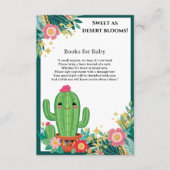 Niedliche Kawaii Wüste Bloom Floral Cactus Baby Du Begleitkarte (Vorderseite)