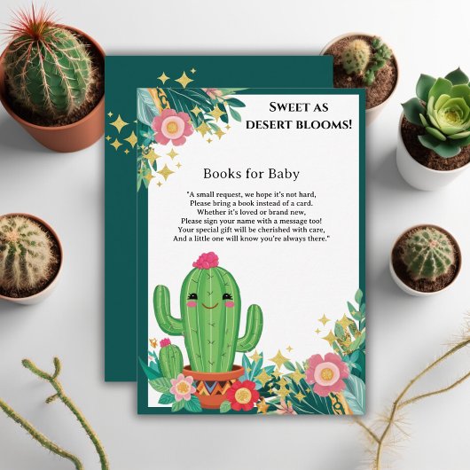 Niedliche Kawaii Wüste Bloom Floral Cactus Baby Du Begleitkarte