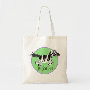 Niedliche Kawaii zebra Cartoon-Abbildung Tragetasche