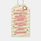 Niedliche Kekse, die aus der Küche personalisiert Geschenkanhänger (Rückseite)