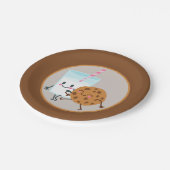 niedliche Kekse und Party Pappteller (Schrägansicht)