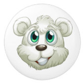 Niedliche Keramik der Polarbären Keramikknauf (Vorderseite)