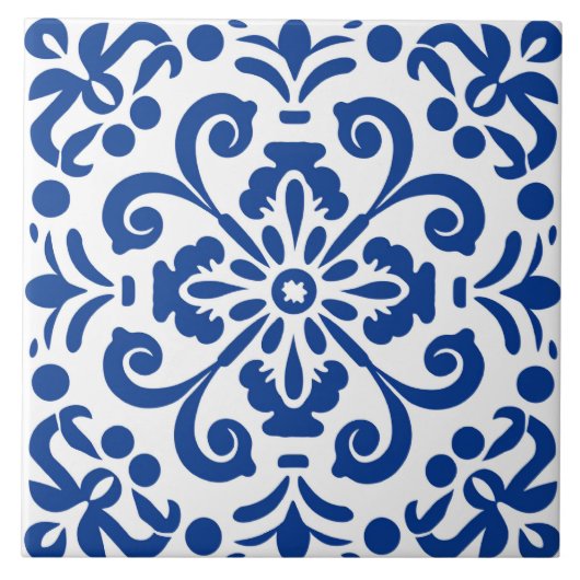 Niedliche Keramik im spanischen Stil Fliese (Vorderseite)