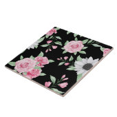 Niedliche Keramik mit floralen Nahtlos Fliese (Seite)