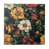 Niedliche Keramik mit floraler Rose für Bath-Akzen Fliese (Vorderseite)