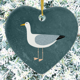 Niedliche Keramik Seagull Ornament