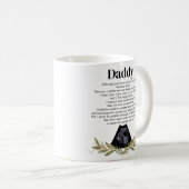 Niedliche Kernspaltnachricht für Daddy Kaffeetasse (VorderseiteRechts)