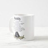 Niedliche Kernspaltnachricht für Daddy Kaffeetasse (Vorderseite Links)
