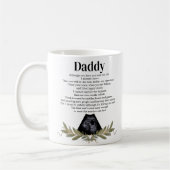 Niedliche Kernspaltnachricht für Daddy Kaffeetasse (Links)
