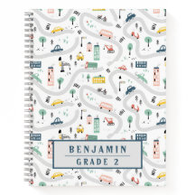 Niedliche Kids Cartoon Straßen Autos Handgezeichne