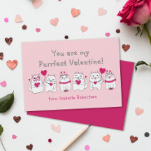 Niedliche Kid's Classroom Valentine's Day Cats Pin