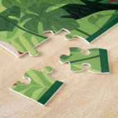 Niedliche Kids Dschungel Tiger Affe Puzzle (Seite)