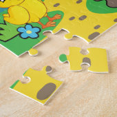 Niedliche Kids farbenfrohe Landtiere - Schweine Puzzle (Seite)