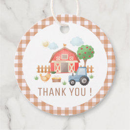 Niedliche Kids Farm Tiere Geburtstag Vielen Dank Geschenkanhänger