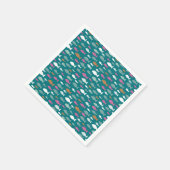 Niedliche Kids-Fische Serviette (Ecke)