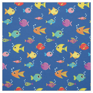Niedliche Kids Fish Baby Kinderzimmer Tropisches A Stoff