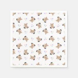 Niedliche Kids Horse Barnyard Landtiere Serviette