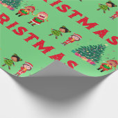NIEDLICHE KIDS NUR KRISTMAS WRAPPING PAPIER GESCHENKPAPIER (Ecke)