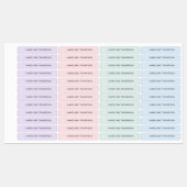 Niedliche Kids Pastellfarbname Etiketten (Blatt)